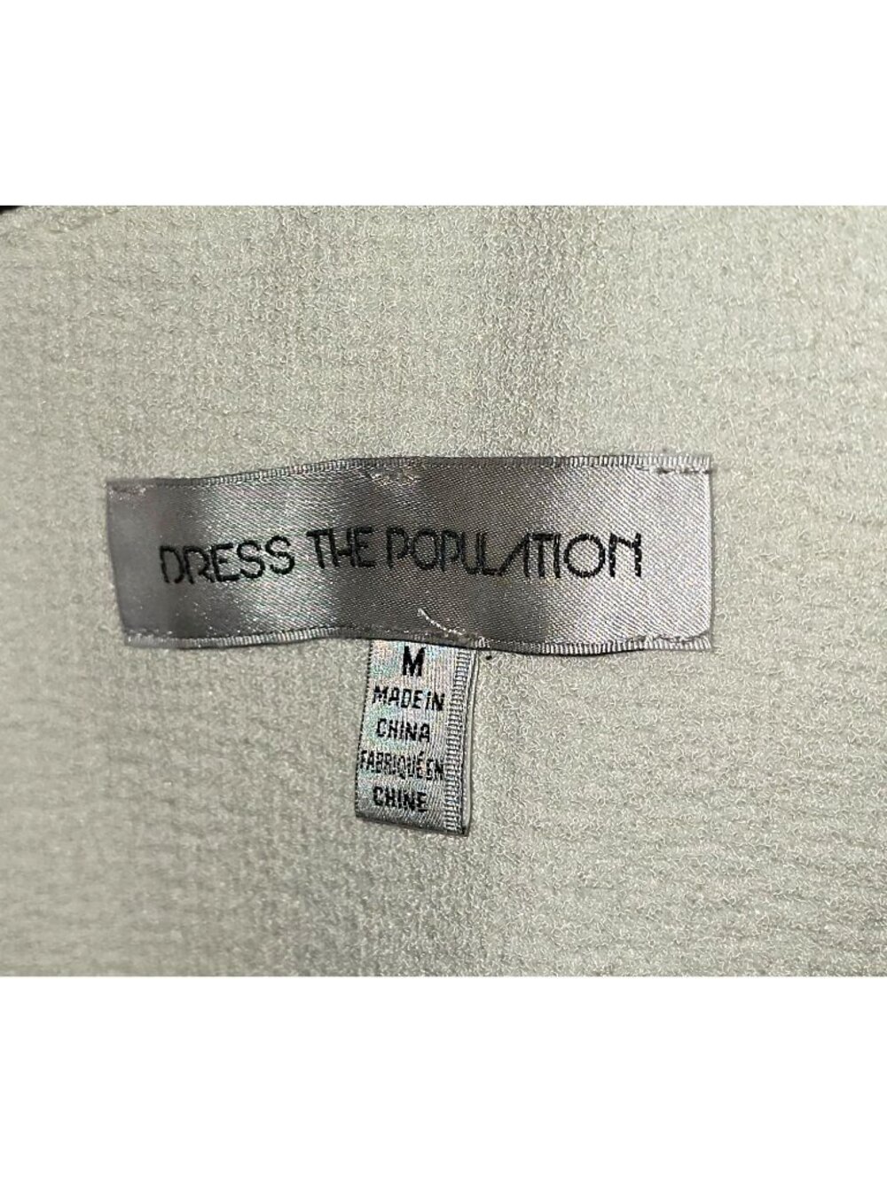 Dress the Population Women's Off White Iris Iris Slit Crepe Gown Dress Sz M 153 - Picture 7 of 13